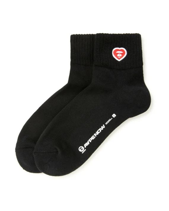 ايه ايه بي إي AAPENOW heart moonface ankle socks